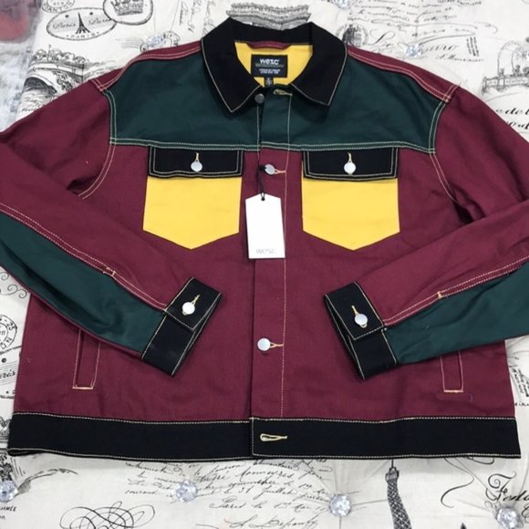 WeSC Colorblock Denim Jacket - Picture 6 of 10